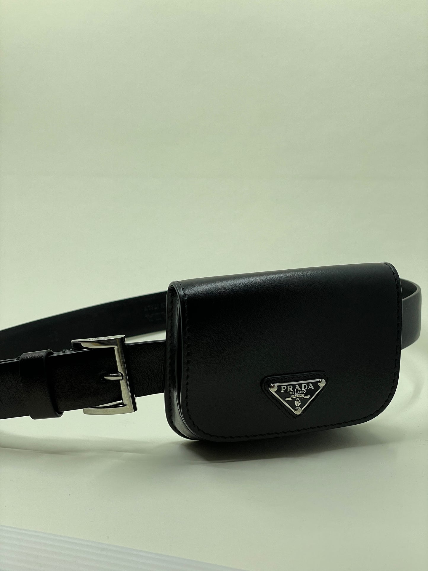 Prada belt with pouch