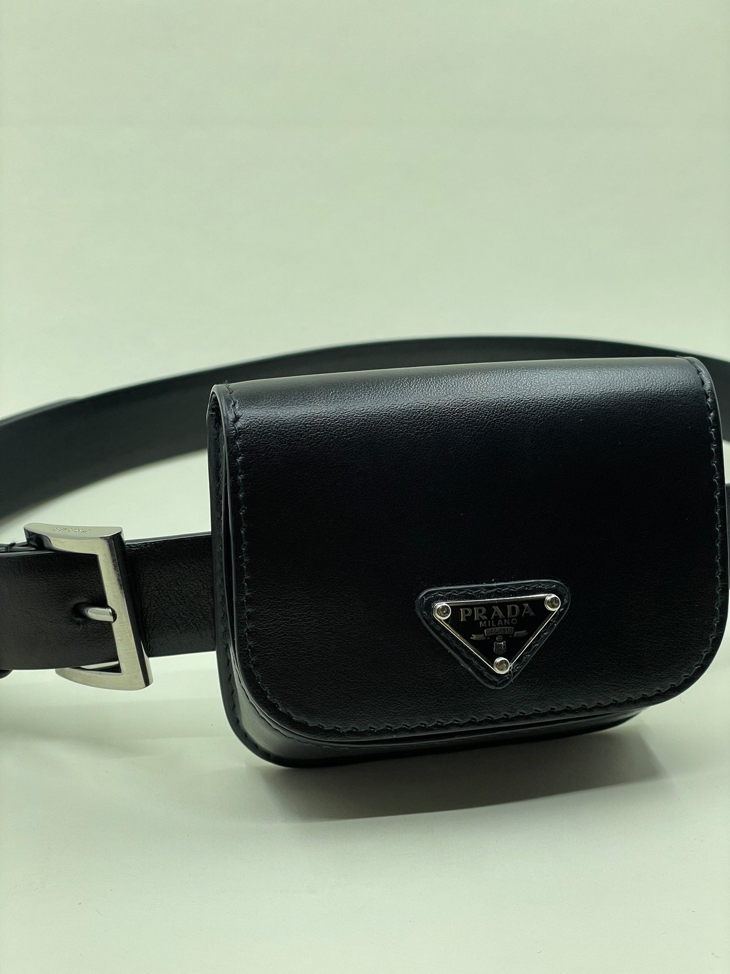 Prada belt with pouch