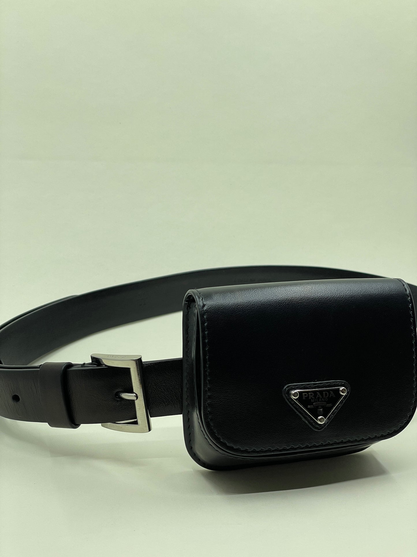 Prada belt with pouch