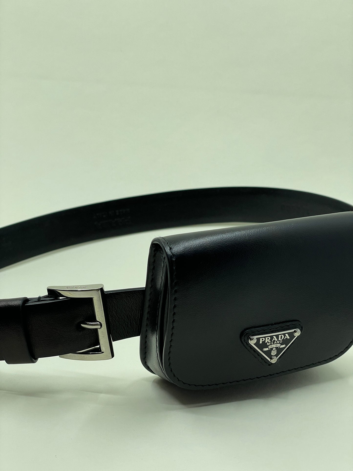 Prada belt with pouch