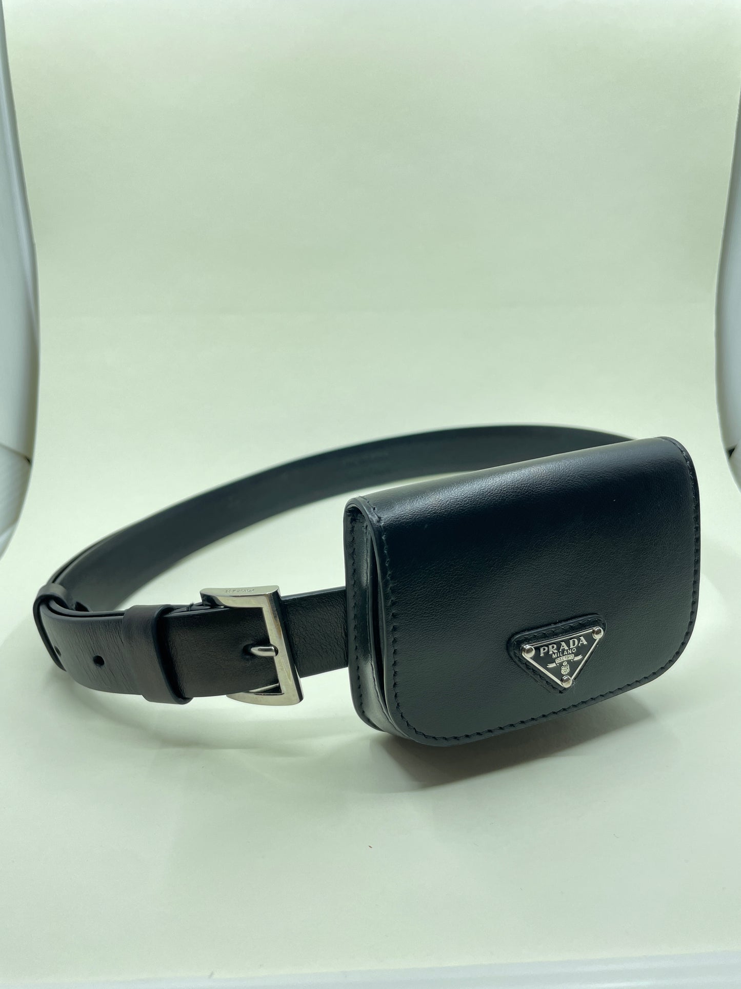 Prada belt with pouch