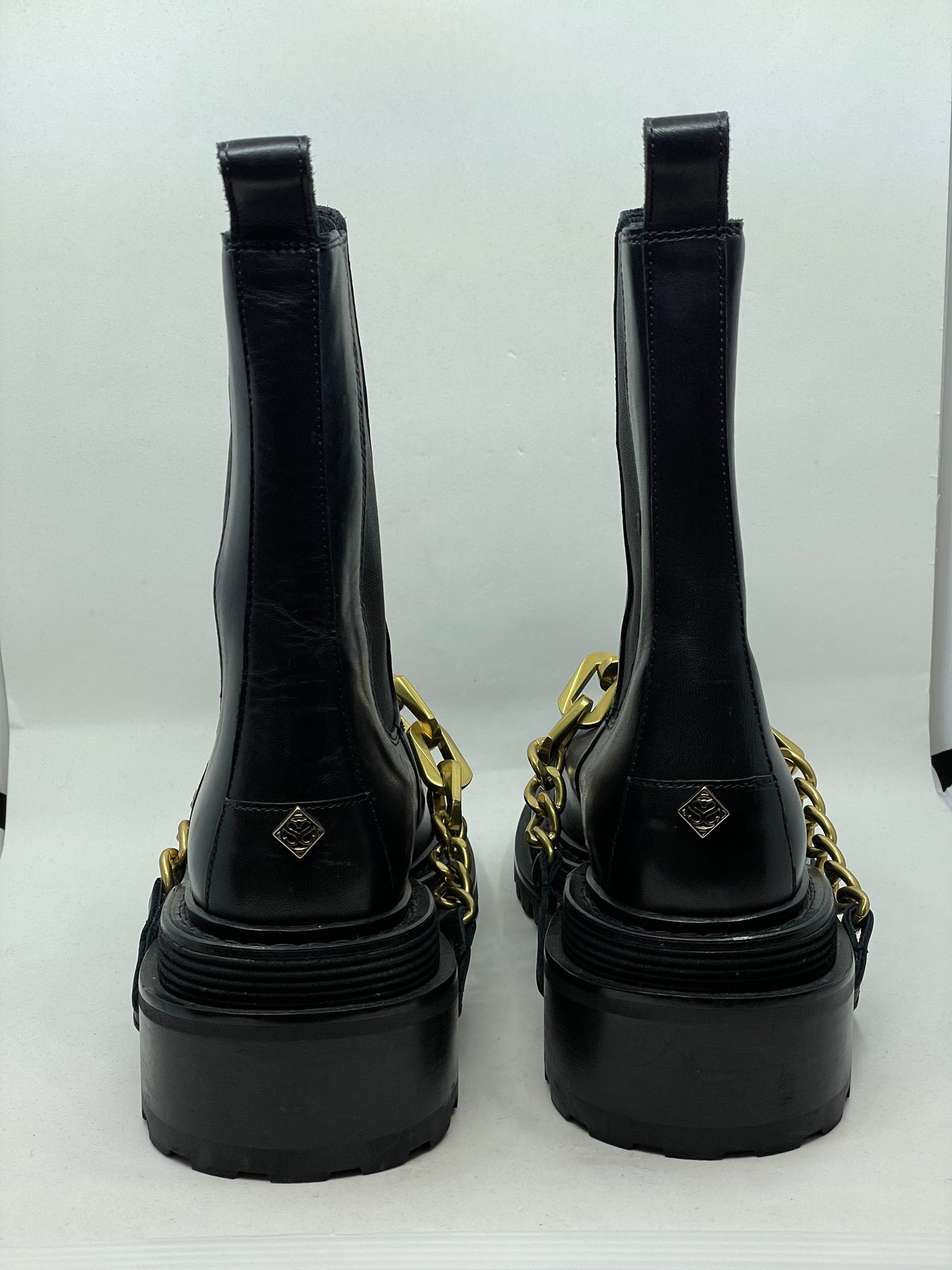 Sandro Ankle boots with notched sole and chain