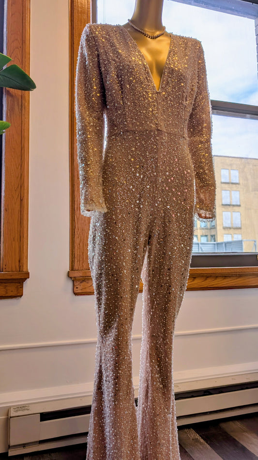 Nadine Merabi Sequin Jumpsuit